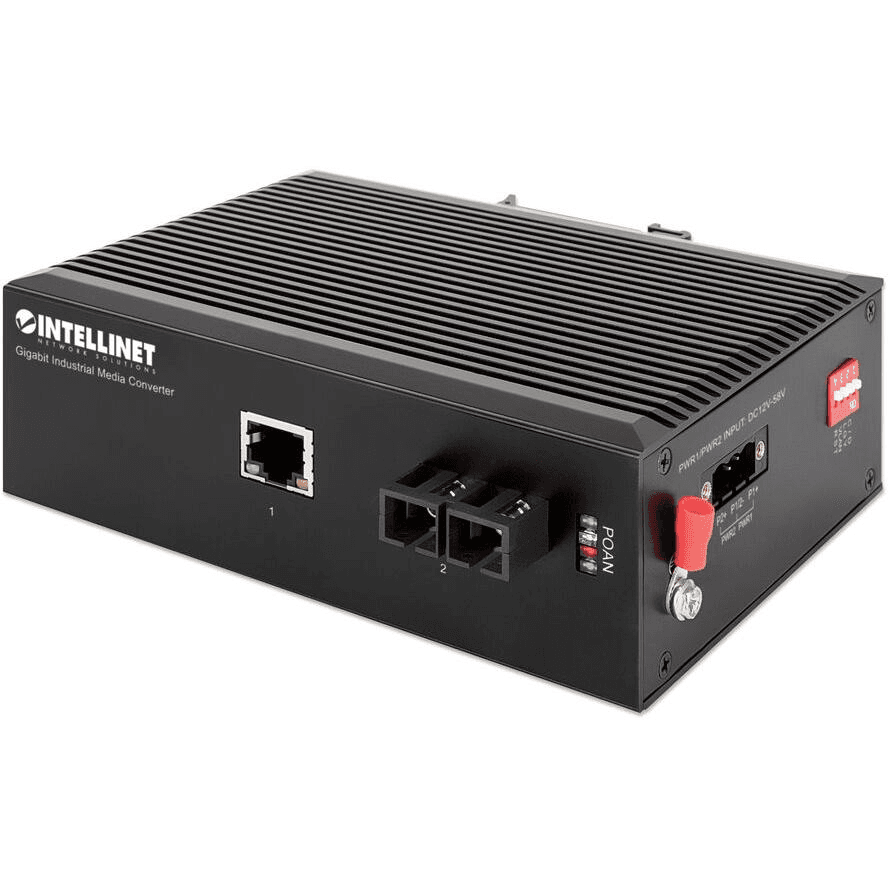 Intellinet 508346 konvertor sieťovej kabeláže 1000 Mbit/s 1310 nm Jednomódové Čierna