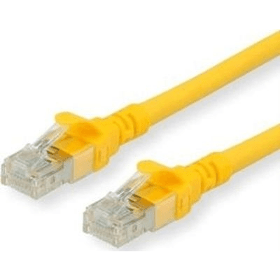 Patch kábel Roline U/UTP 6a RJ45 / RJ45 0,5 m žltý