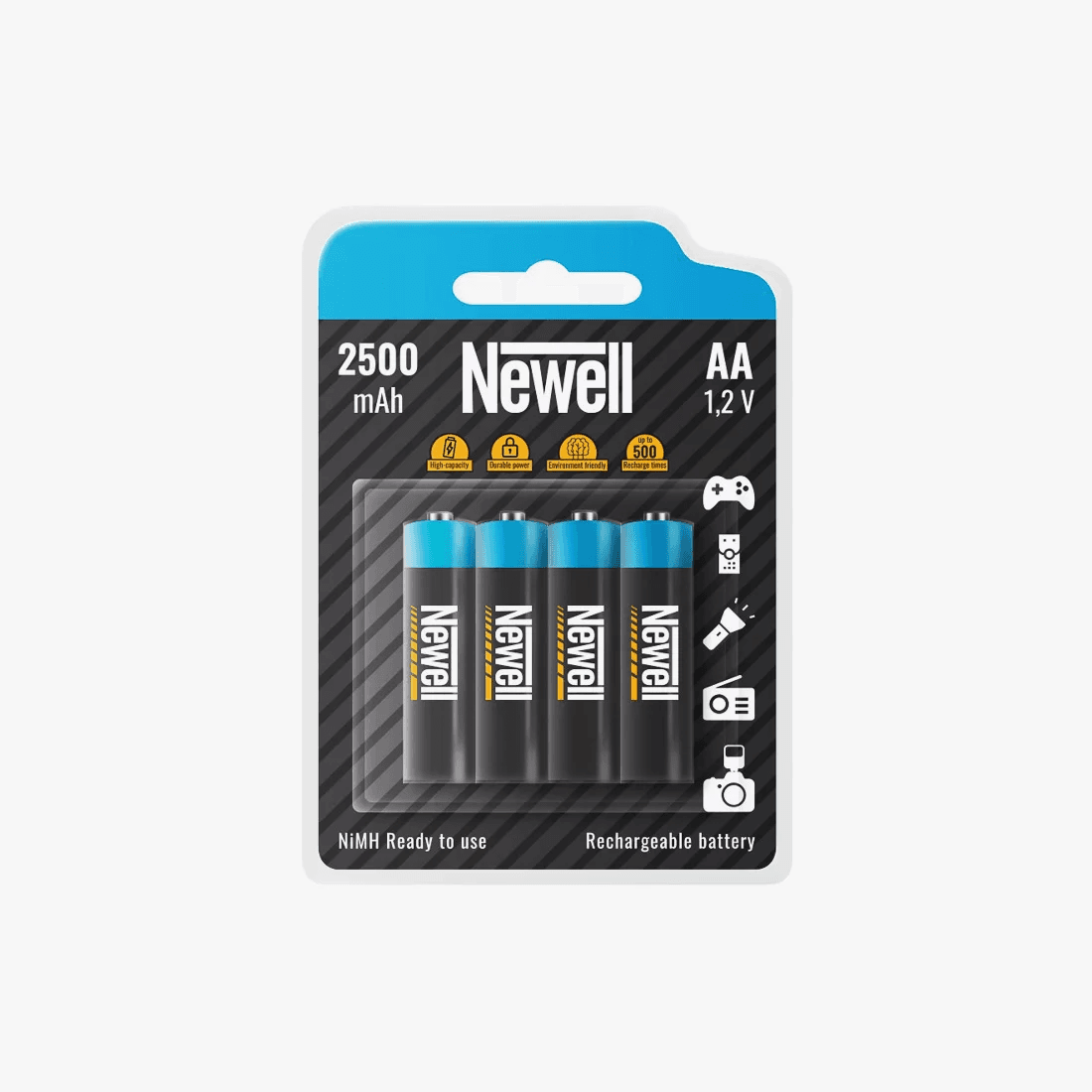 Nikel-metal-hydridový akumulátor (NiMH) Newell AA (R6) 2500 mAh 4 ks