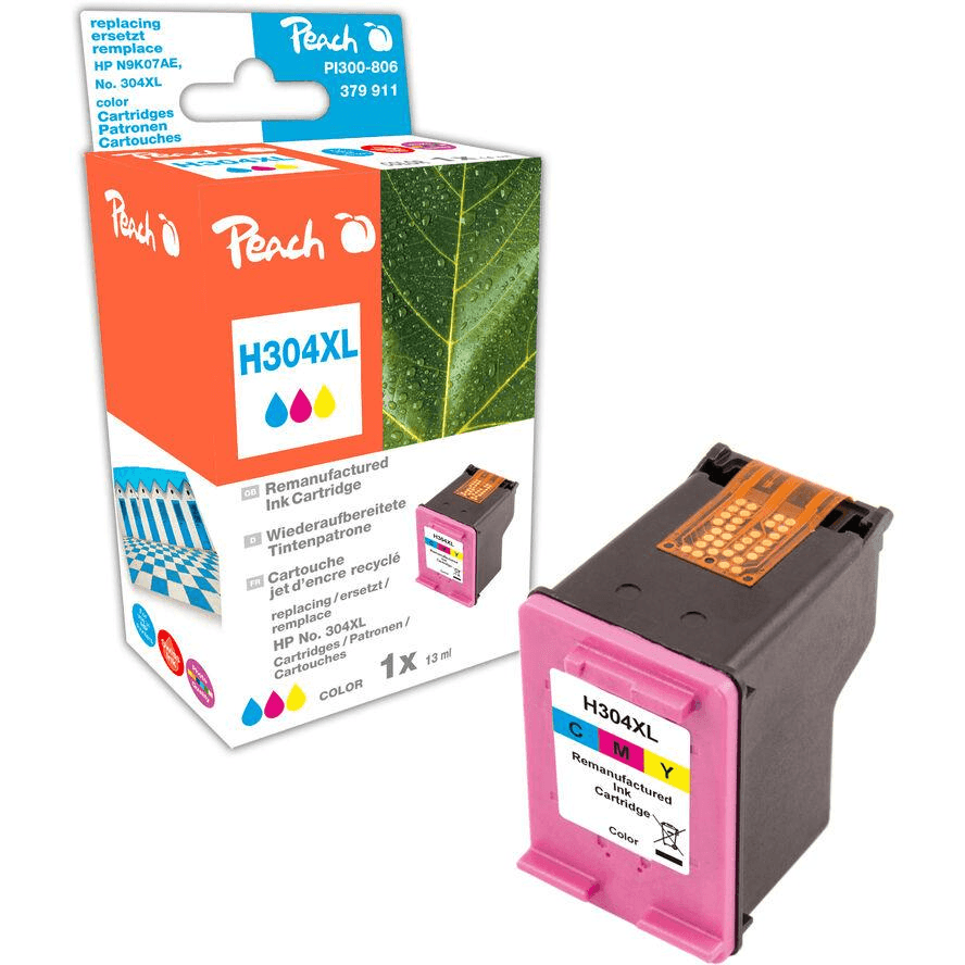 Peach Tinte color PI300-806 atramentová náplň 1 kusov Kompatibilné Vysoký (XL) výnos Azúrová, Purpurová, Žltá