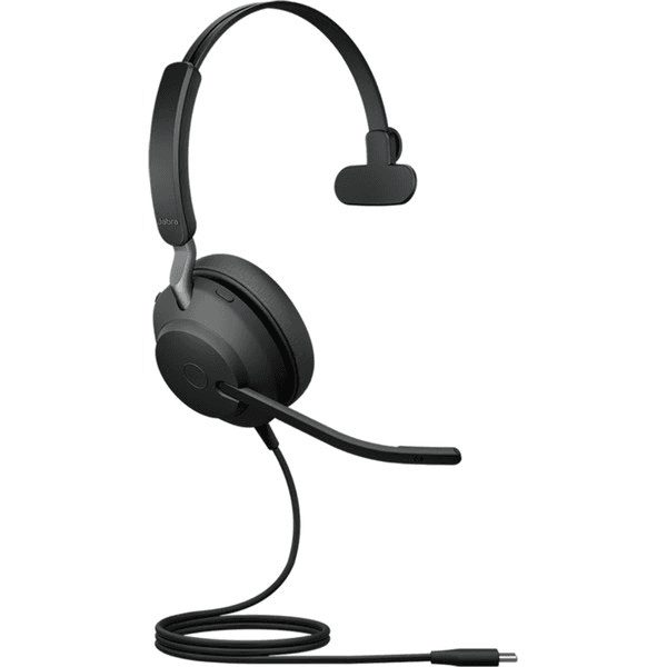 Jabra 24189-889-999 slúchadlo / náhlavná súprava Slúchadlá s mikrofónom Kábel Pres hlavu Hovor / hudba USB Typ-A Čierna