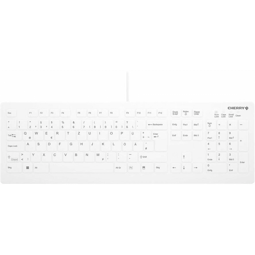 CHERRY AK-C8112 klávesnica Lekárske USB QWERTZ Nemecký Biela