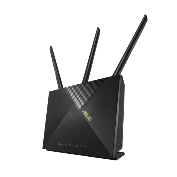ASUS 4G-AX56 bezdrôtový smerovač Gigabit Ethernet Dvojpásmový (2,4 ghz/5 ghz) Čierna