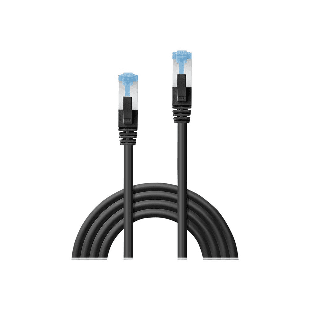 Lindy 3m Cat.6A S/FTP sieťový kábel Čierna Cat6a S/FTP (S-STP)