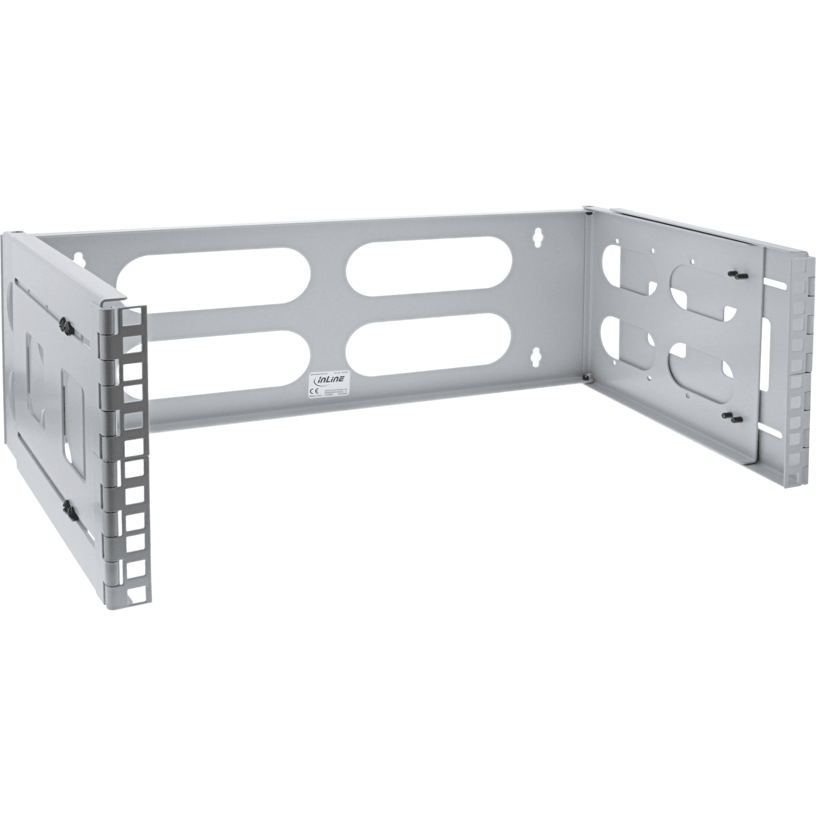 InLine 19104C rack 4U Nástenný regál Šedá