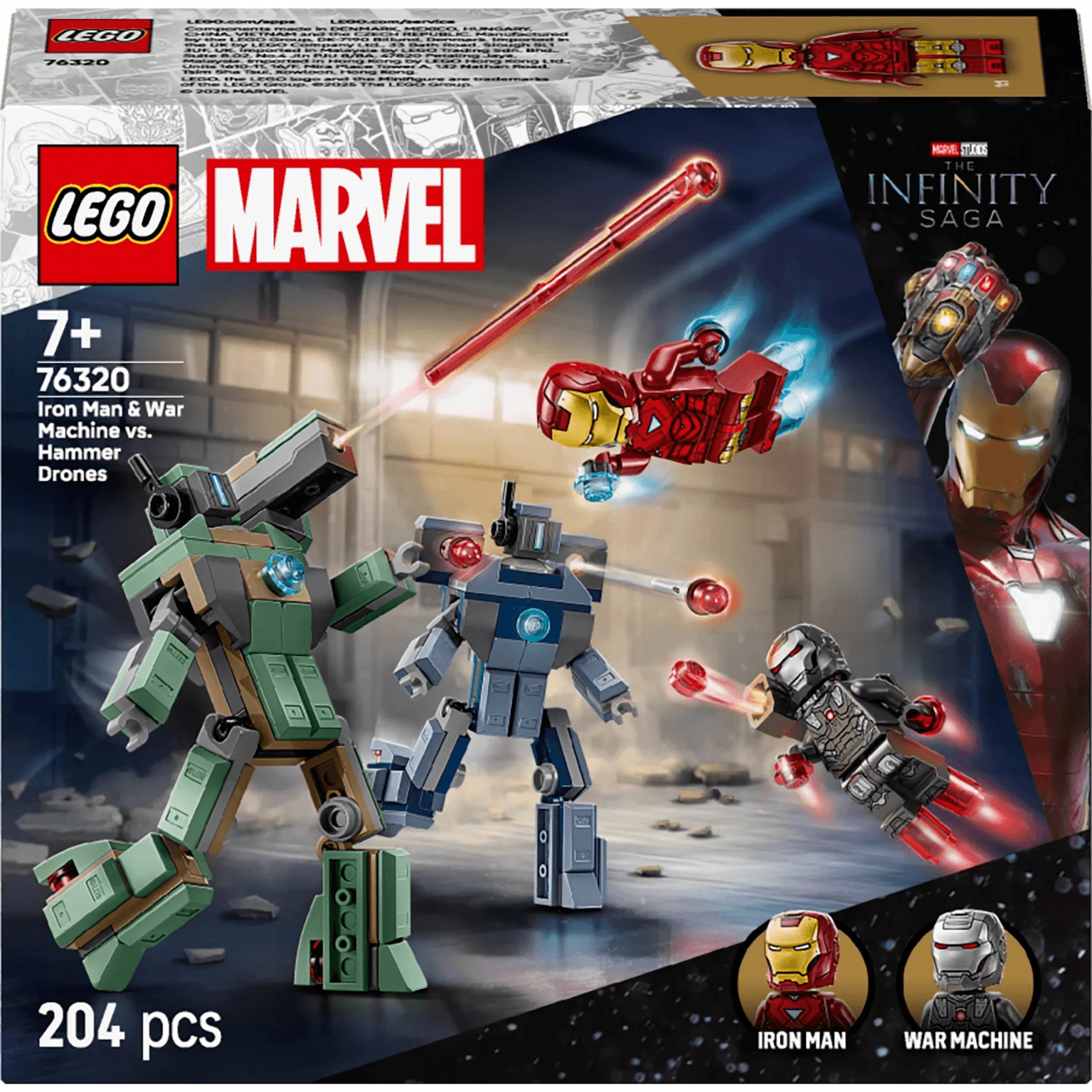 LEGO Marvel 76320 Iron Man a War Machine vs. Hammerove drony