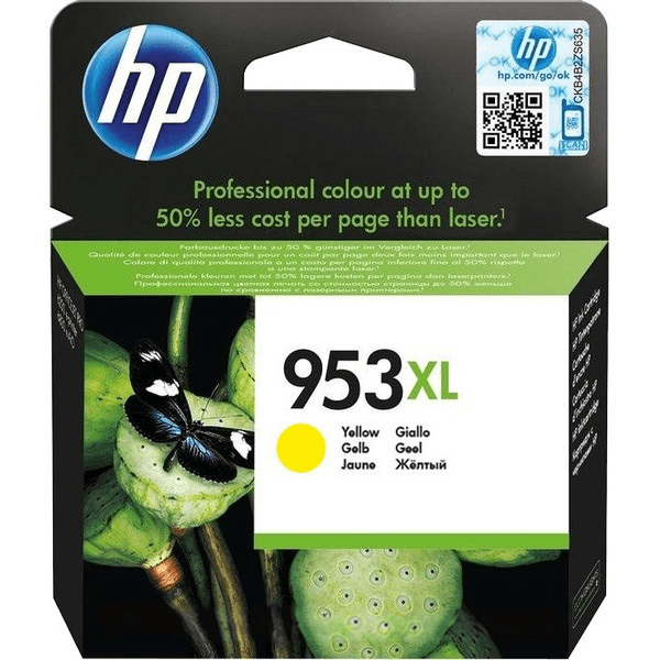 HP 953XL High Yield Yellow Original Ink Cartridge atramentová náplň 1 kusov Originál Vysoký (XL) výnos