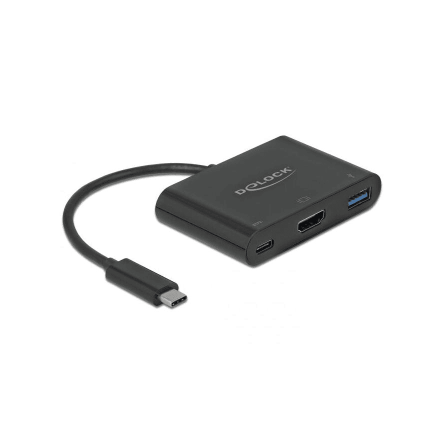 DeLOCK 64091 dokovacia stanica USB 3.2 Gen 1 (3.1 Gen 1) Type-C Čierna