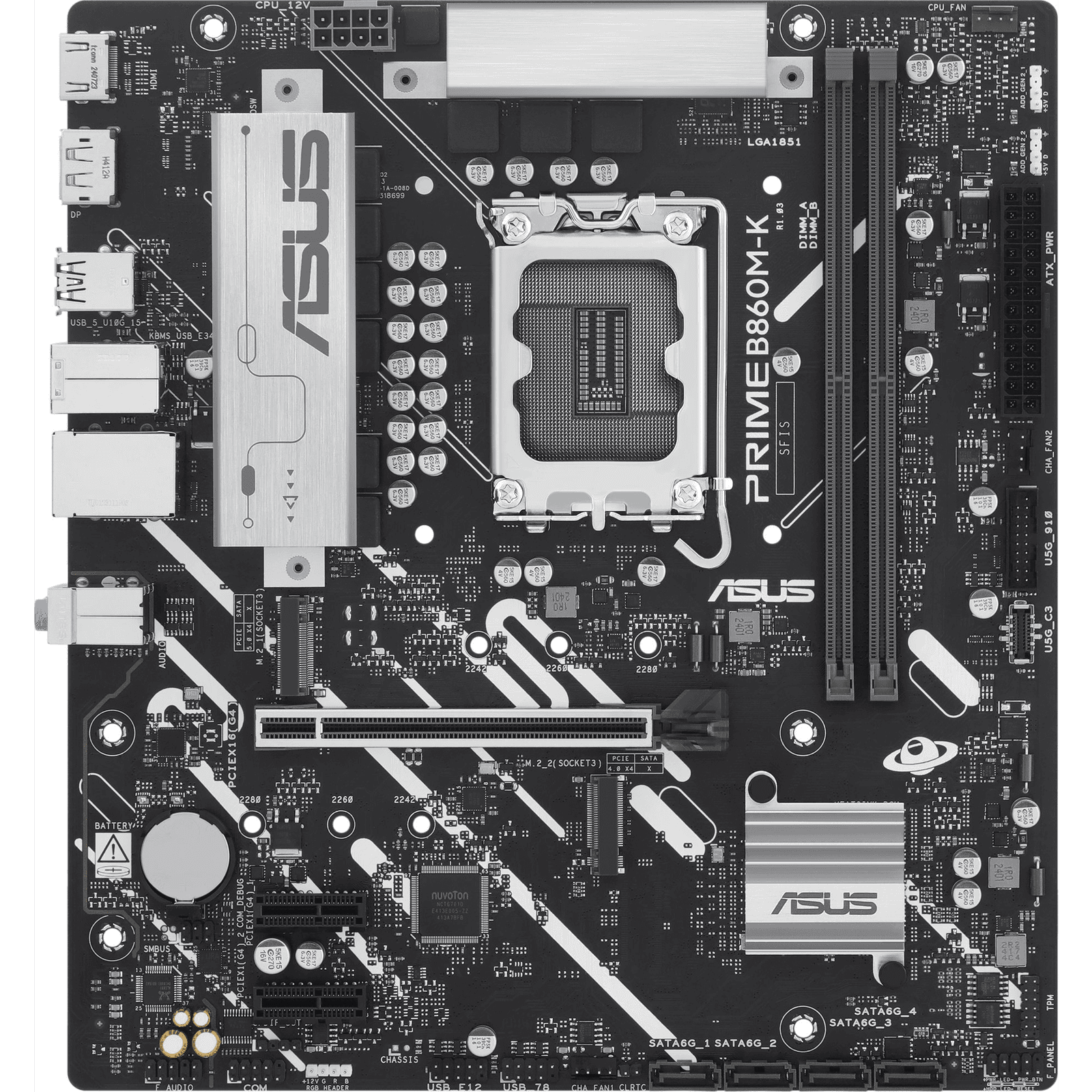 ASUS PRIME B860M-K Intel B860 LGA 1851 (Socket V1) micro ATX
