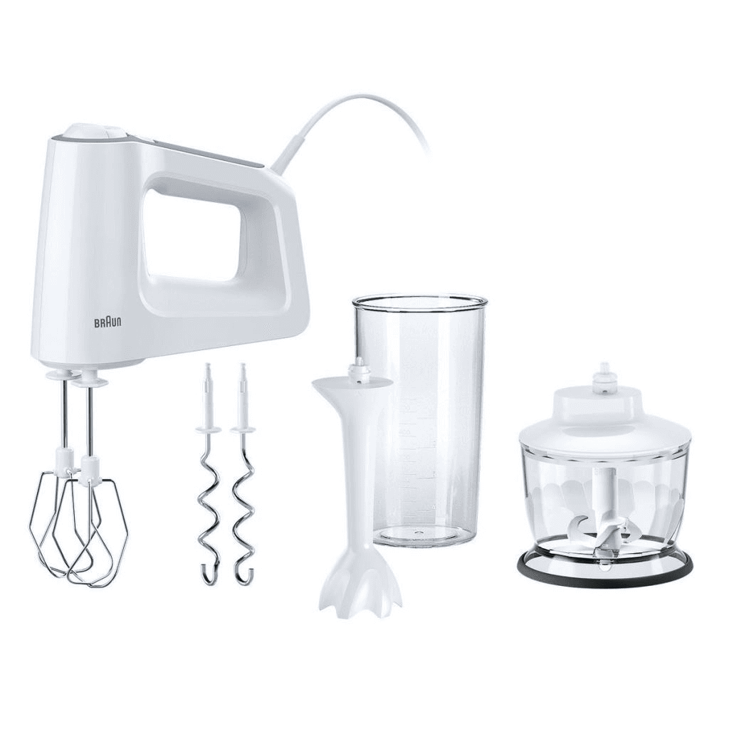 Braun HM 3135 WH Ručný mixér 500 W Šedá, Biela