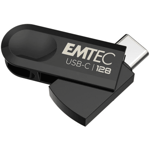 USB kľúč Emtec Single C28 128 GB USB 3.2, USB-C 3.2 čierny