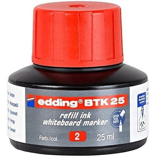 Zmazateľná fixka na tabuľu, červená Edding 1 ks