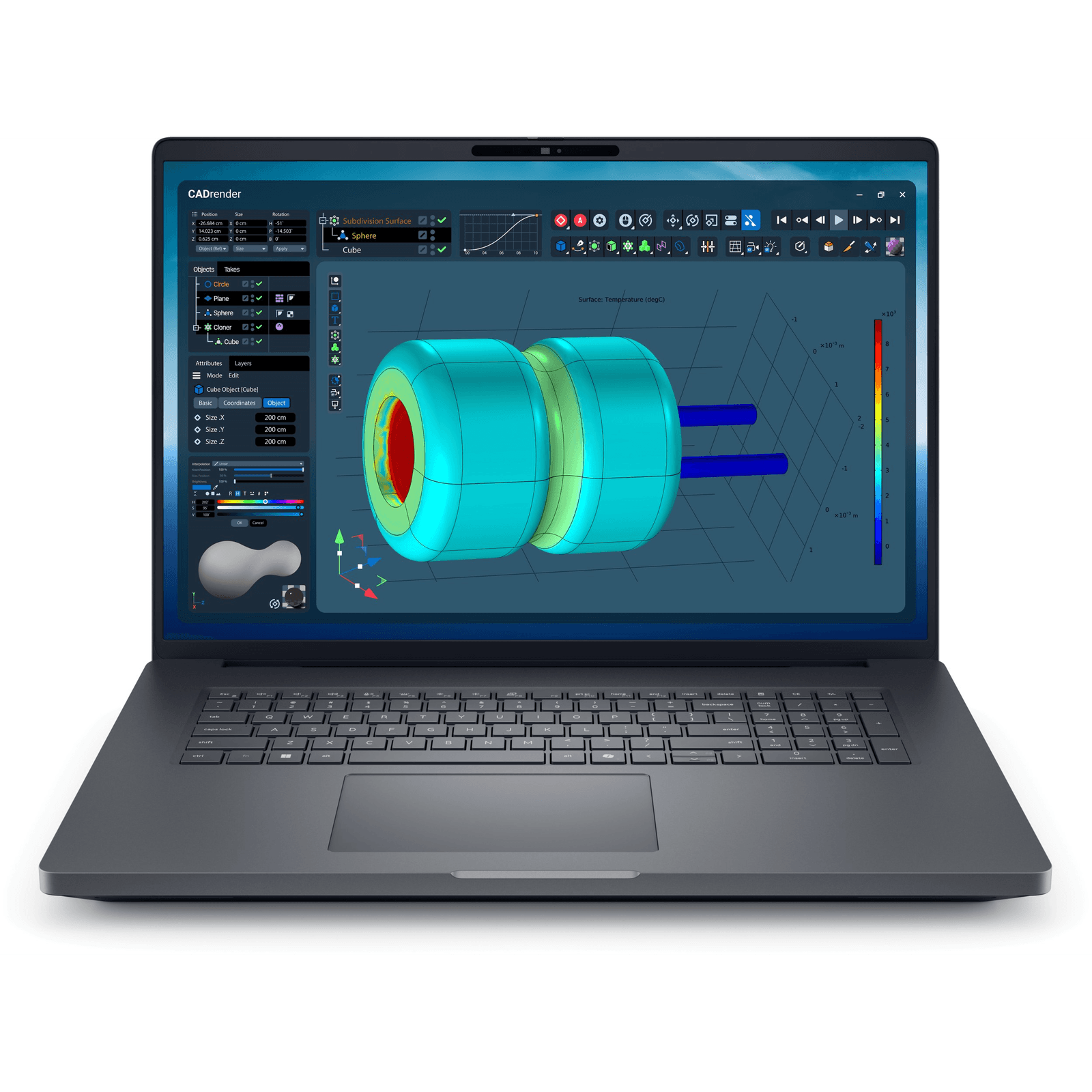 DELL Pro Max 18 Plus MB18250 Intel Core Ultra 9 285HX Mobilná pracovná stanica 45,7 cm (18") Quad HD+ 32 GB DDR5-SDRAM 1 TB SSD NVIDIA RTX PRO 3000 Blackwell Wi-Fi 7 (802.11be) Windows 11 Pro Nemecký Čierna
