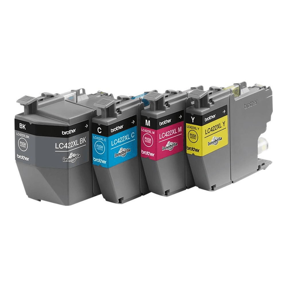 Brother LC-422XLVAL atramentová náplň 4 kusov Originál Čierna, Azúrová, Purpurová, Žltá