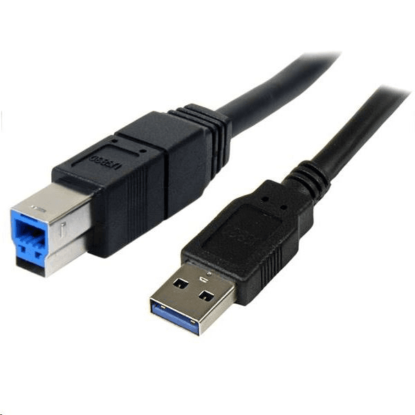 StarTech.com 3m, USB 3.0-A - USB 3.0-B USB kábel USB 3.2 Gen 1 (3.1 Gen 1) USB A USB B Čierna