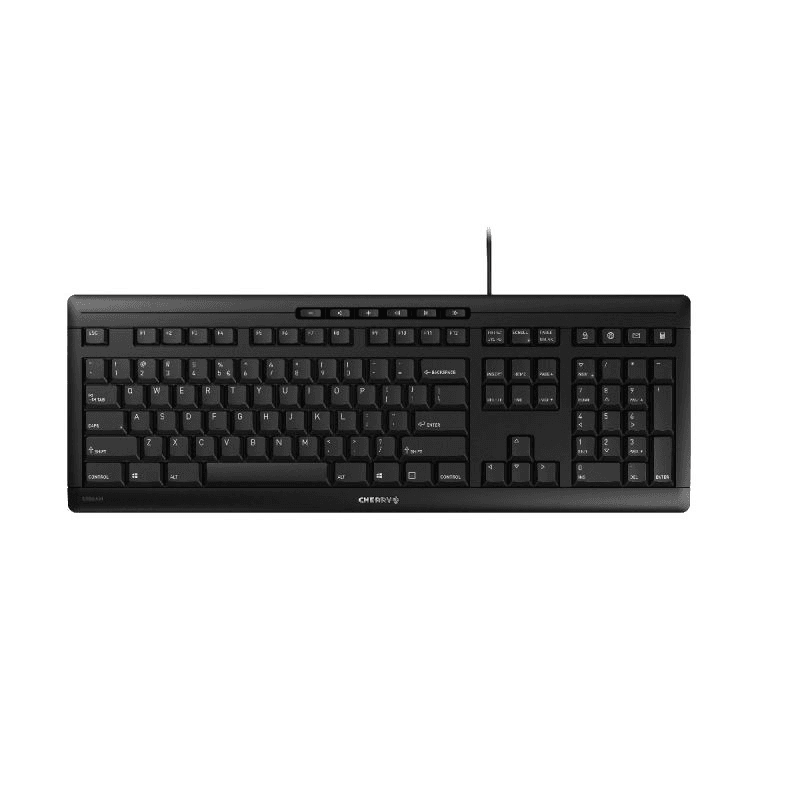 CHERRY STREAM klávesnica USB QWERTY Anglický Čierna