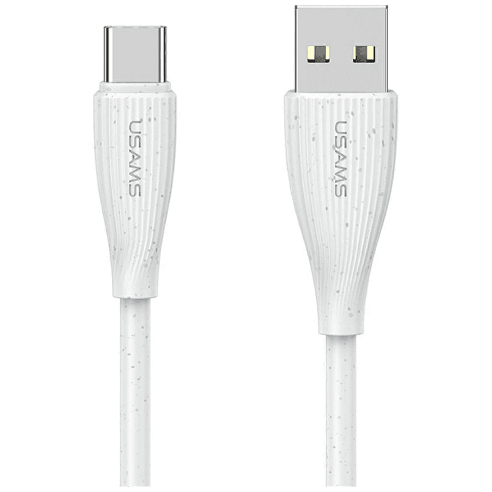 Kábel Usams USB - USB typ C 1 m biely