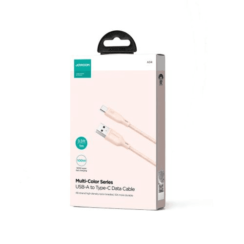 Kábel Joyroom USB - USB typ C 1 m ružový