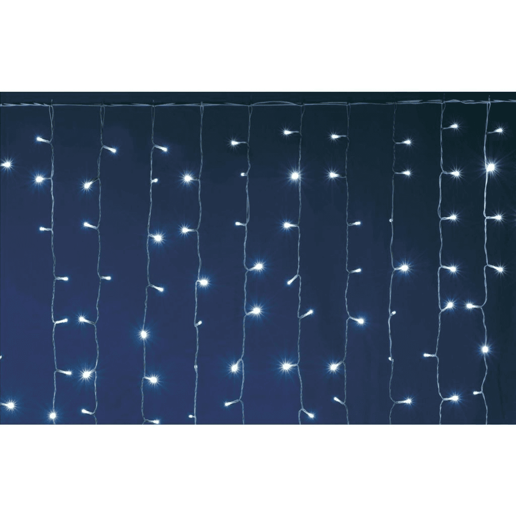 LED svetelná clona Home DLF 600/WH, 2x3 m / 600 ks studených bielych LED