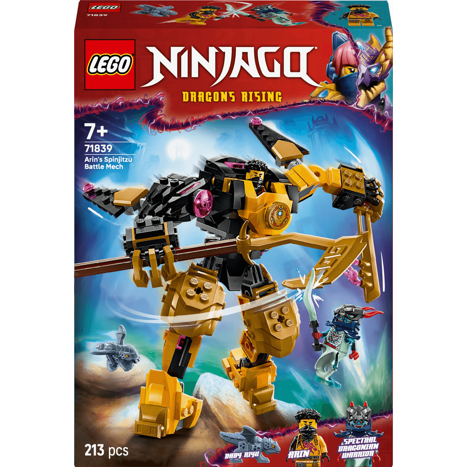 LEGO NINJAGO Arin a bojový robot Spinjitzu 71839