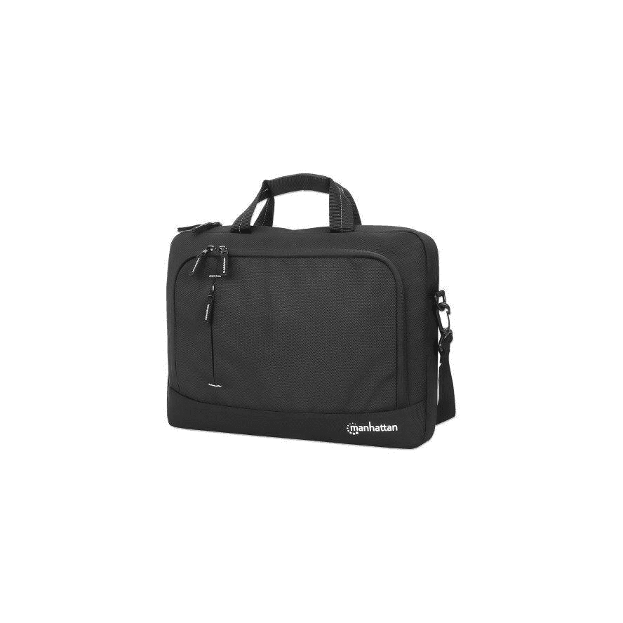 Manhattan 440363 taška a batoh na laptop 35,8 cm (14.1") Obal s popruhom cez rameno Čierna