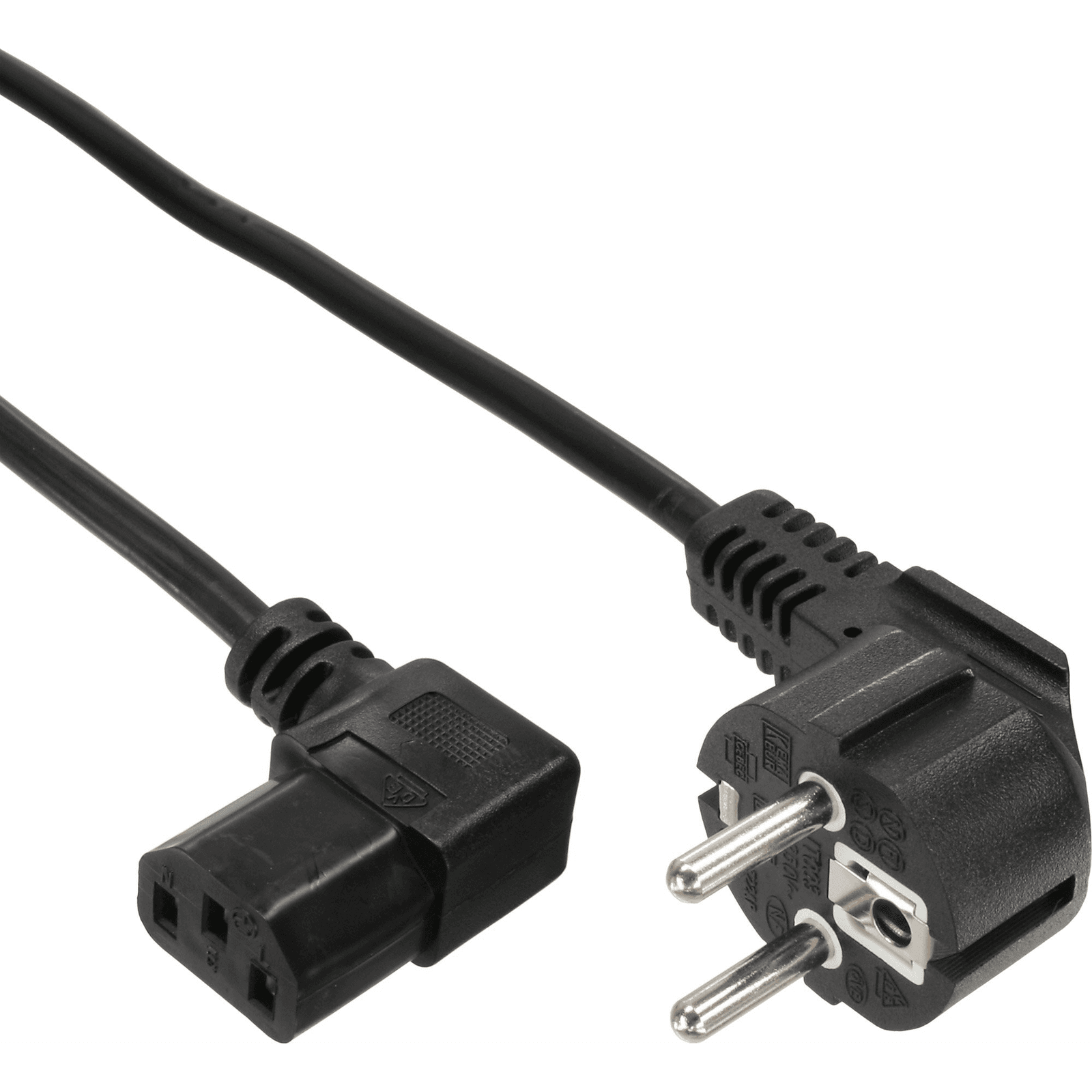 InLine B-16752A napájací kábel Čierna 3 m Zástrčka typu F IEC C13