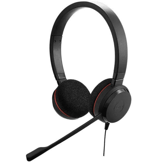 Jabra Evolve 20 Slúchadlá s mikrofónom Kábel Pres hlavu Kancelária / call centrum