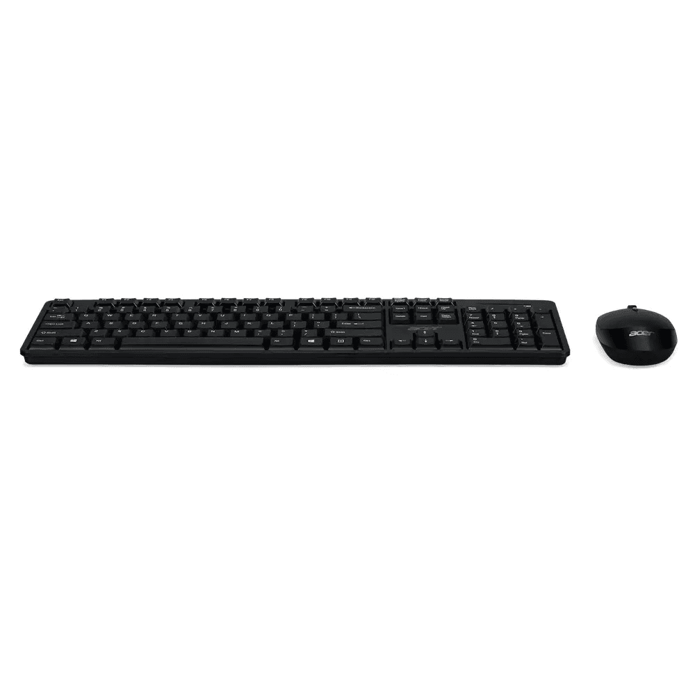 Acer GP.ACC11.03M klávesnica Obsahuje myš Domov / kancelária USB Čierna, Šedá