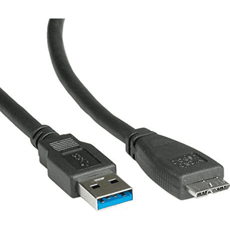 USB kábel Roline 3.2 A samec - Micro USB B samec 0,80 m čierny