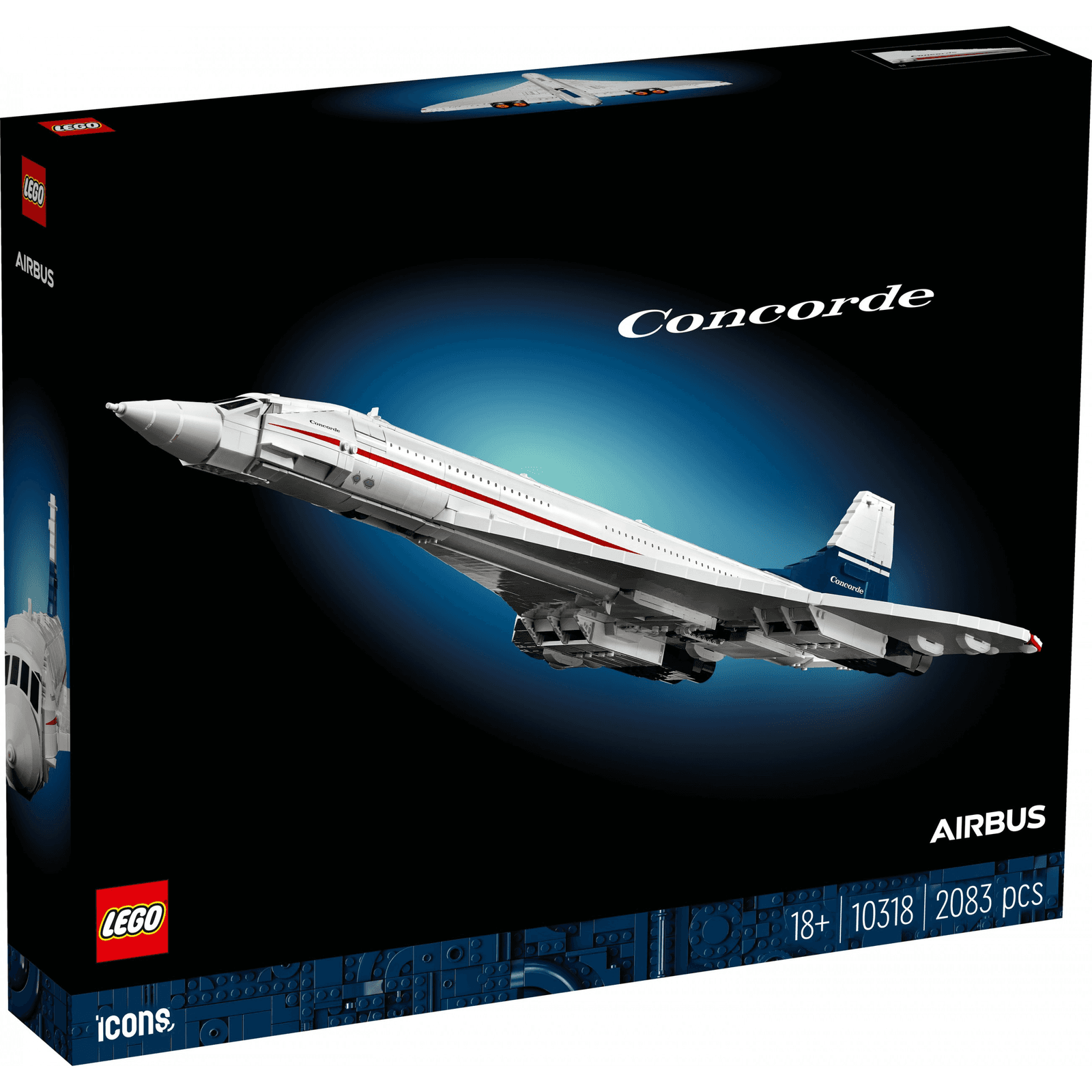 Stavebnica LEGO Concorde 10318, 2083 dielikov, 18+