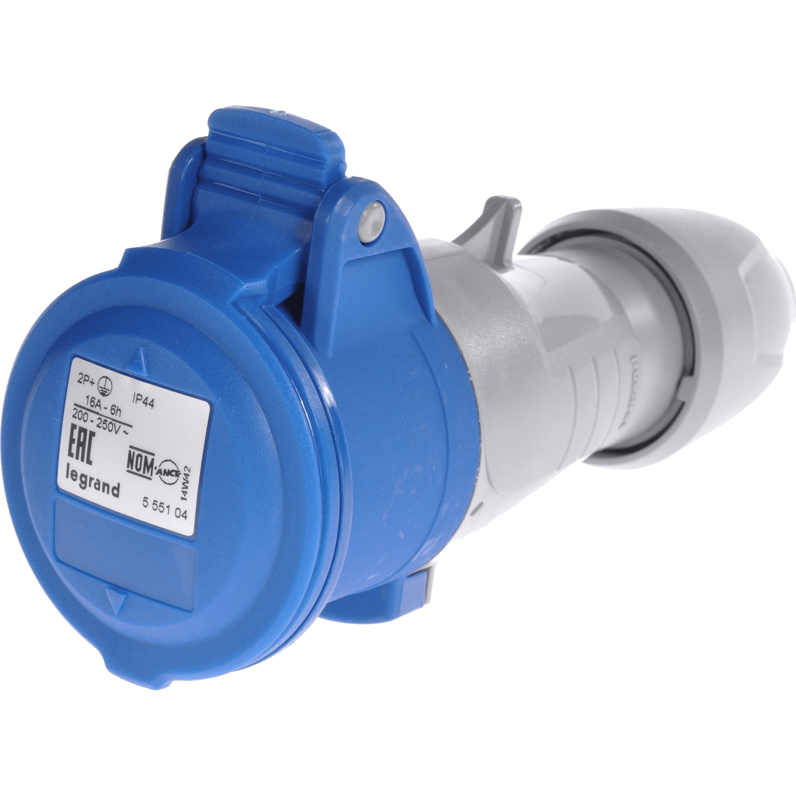 Prenosná zásuvka 3P 16A 230V modrá IP44 P17 TEMPRA PRO 555104