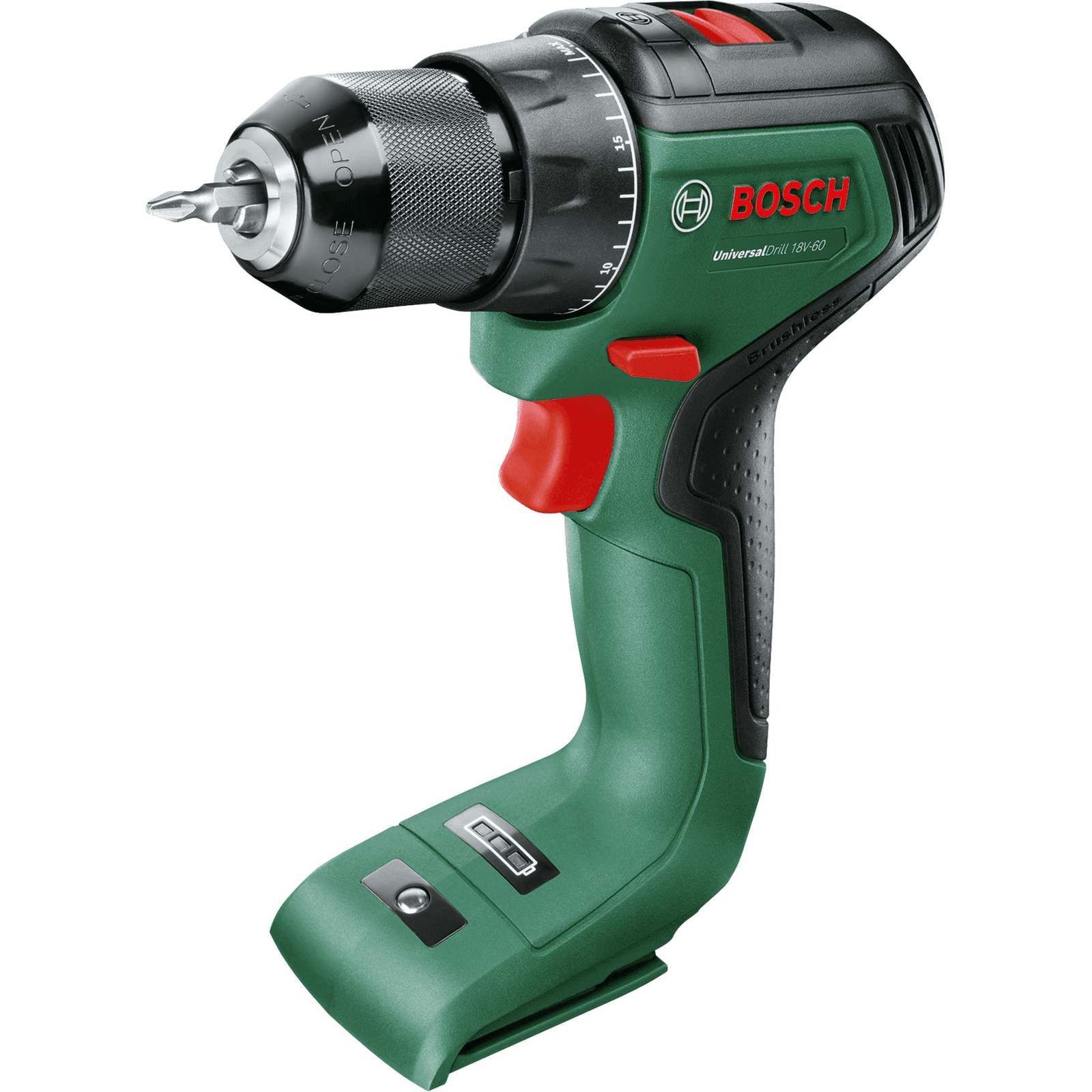 Bosch Universal Drill 18V-60 1900 ot/min Rýchloupínanie 1,3 kg Čierna, Zelená
