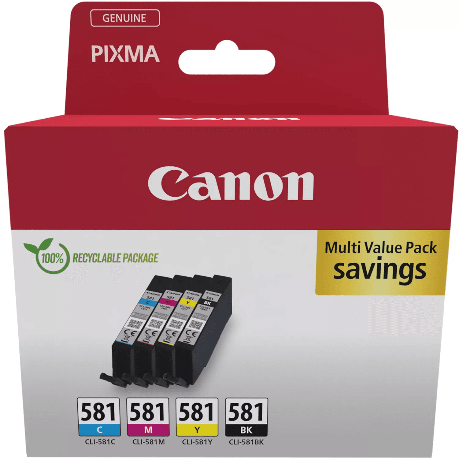 Canon 2103C007 atramentová náplň 4 kusov Originál Čierna, Azúrová, Purpurová, Žltá