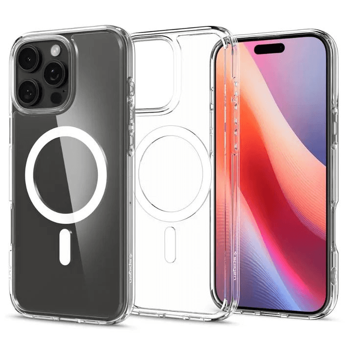 Pevné puzdro pre iPhone 16 Pro Max, Spigen Crystal Hybrid Mag s MagSafe