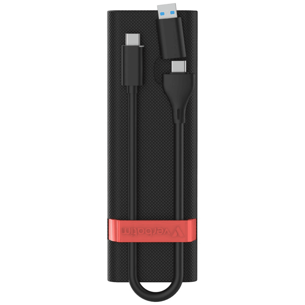 Verbatim 32261 puzdro pre disk Obal pre SSD Čierna, Červená M.2 Napájaný z USB