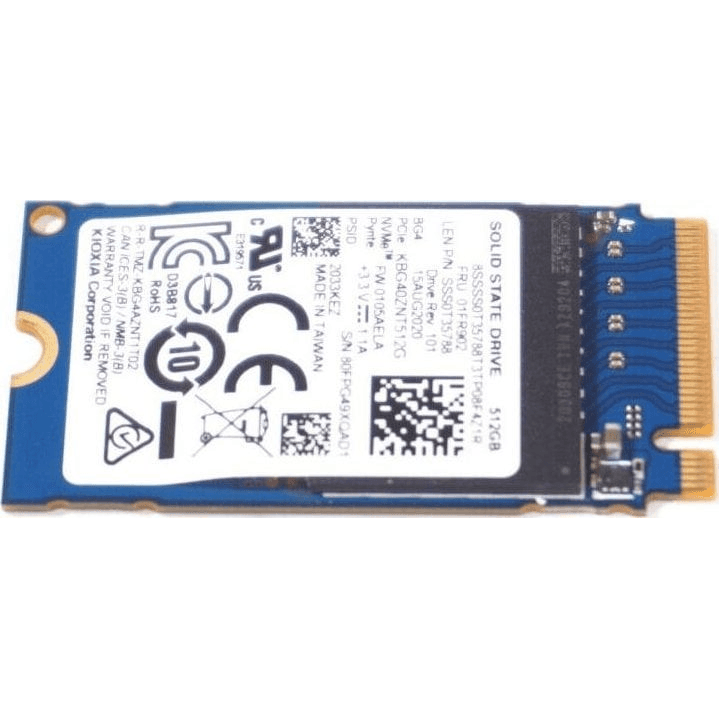 Lenovo TOSHIBA BG4 512GB M.2 PCIe, 01FR902