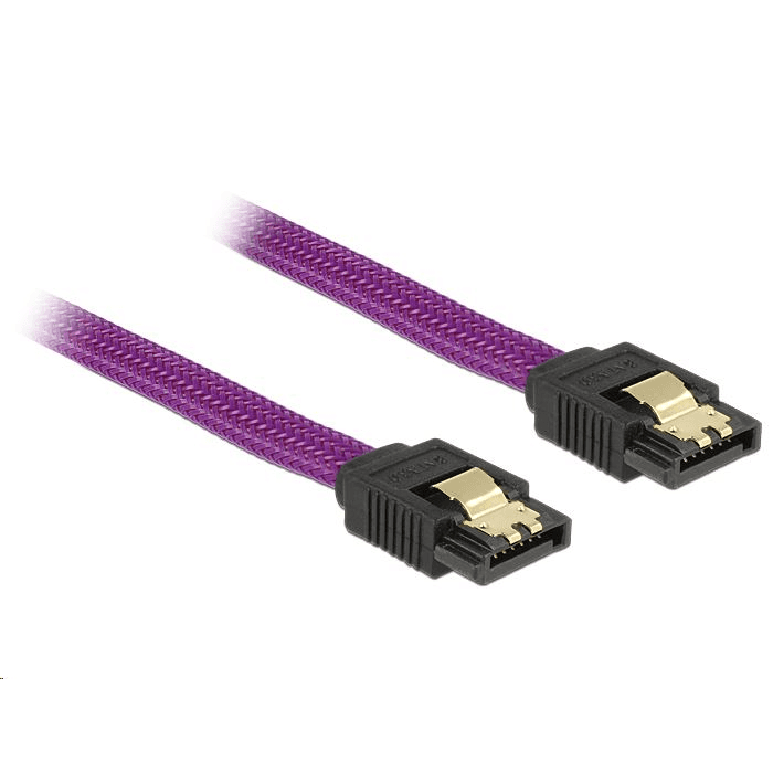Delock SATA SATA, 0.5m, Fialová (83691)