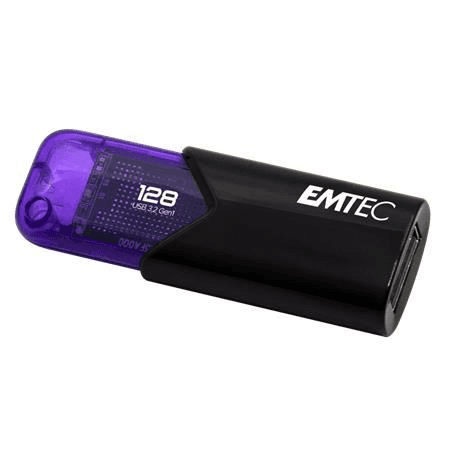 Pendrive Emtec PENDRIVE 128GB USB3.2 CLICK EASY EMTEC 128GB USB 3.2 čierna