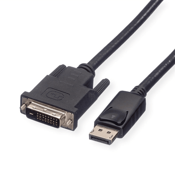 ROLINE DisplayPort - DVI kábel, DP(M) -> DVI-D(M), LSOH, 2m