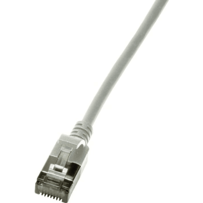 LogiLink Tenký sieťový kábel U/FTP Sivý 1 m Cat6a U/FTP (STP)