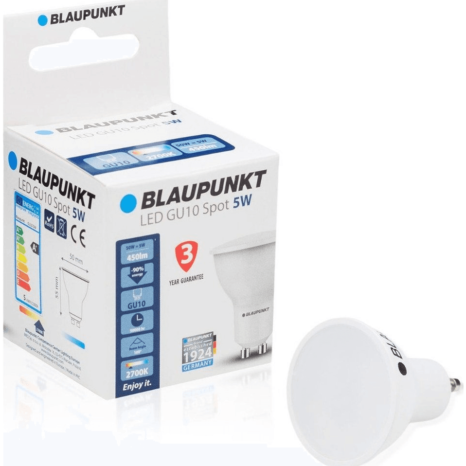 LED žiarovka Blaupunkt GU10-5W-K GU10 5 W A+