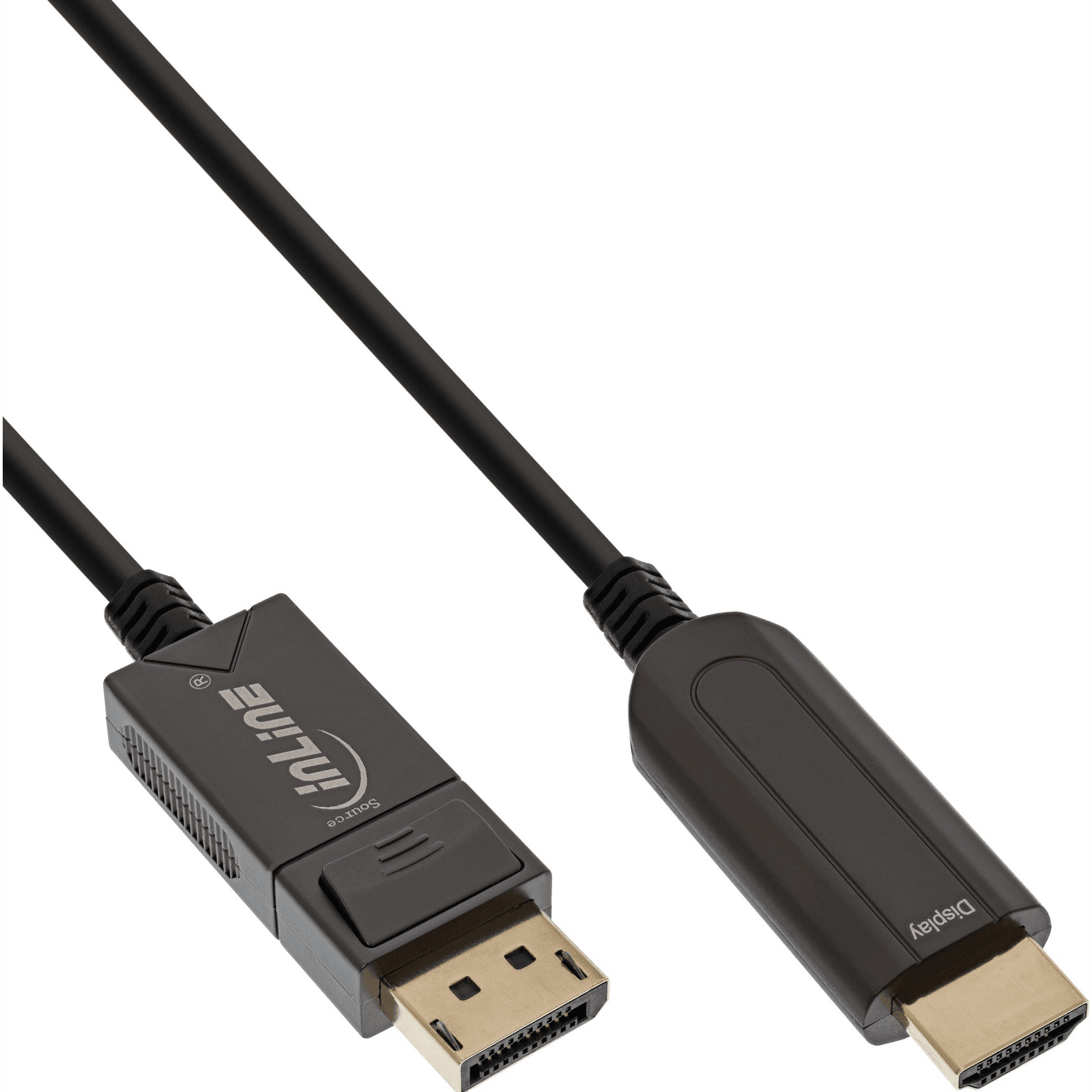 InLine 17180D adaptér na video kábel 25 m DisplayPort HDMI Čierna