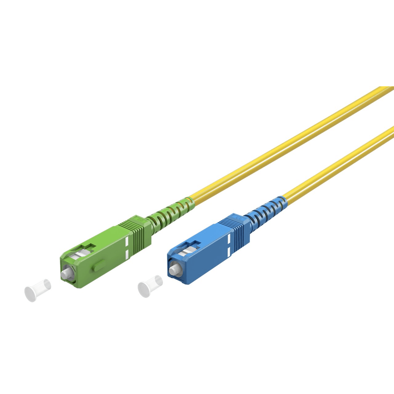 Optický kábel SIMPLEX SC-APC - SC Goobay 1m