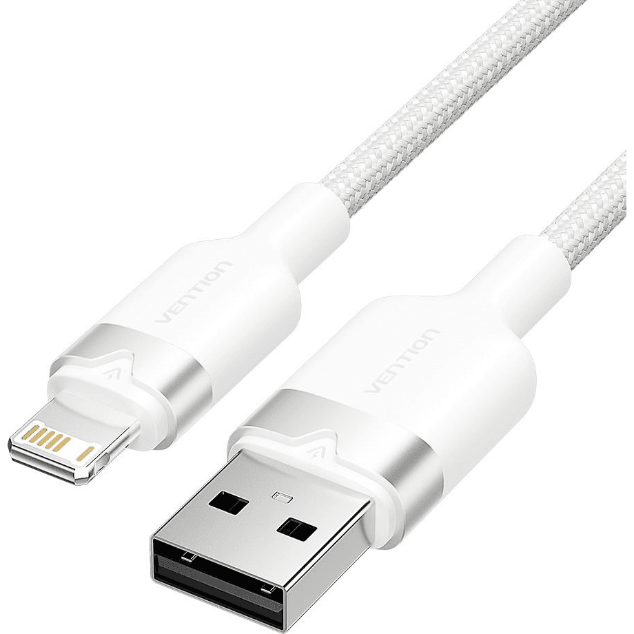 Kábel Vention USB - Apple Lightning 1 m biely
