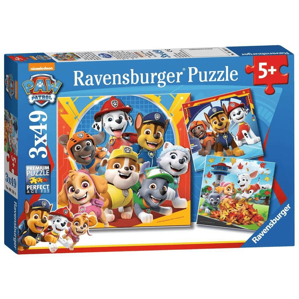 Puzzle Ravensburger Labková patrola 147 dielikov Puzzle pre deti 3x49