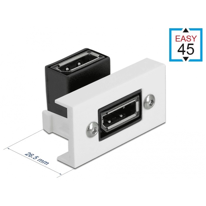DELOCK Easy 45 DisplayPort modul, zahnutý 90 stupňov, 22