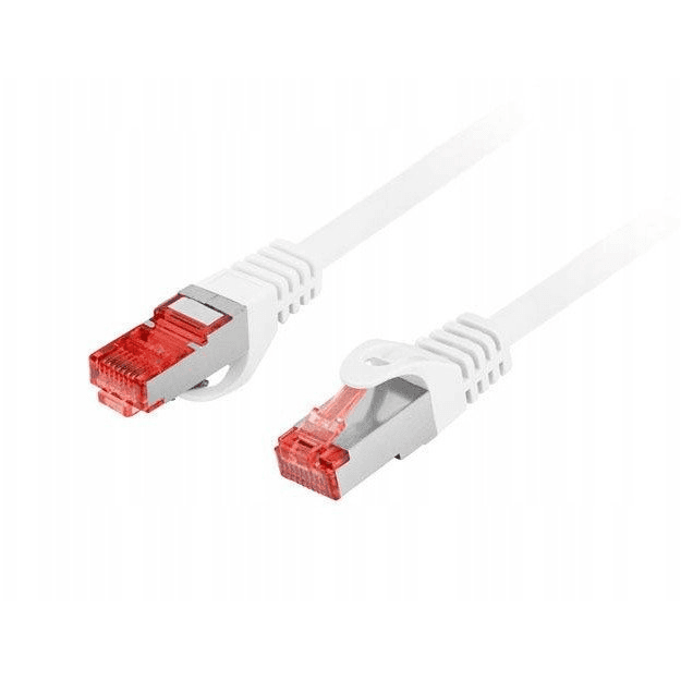 Patch kábel Lanberg S/FTP 6 RJ45 / RJ45 2 m biely