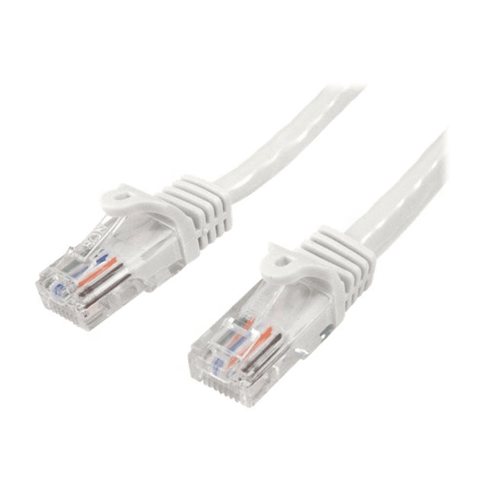 StarTech.com 45PAT3MWH sieťový kábel Biela 3 m Cat5e U/UTP (UTP)