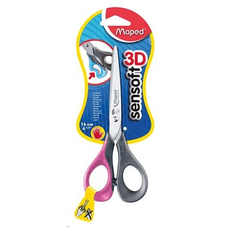 Školské nožnice Maped SenSoft Left 16 cm 12+ pre ĽAVÁKOV - mix farieb , 1