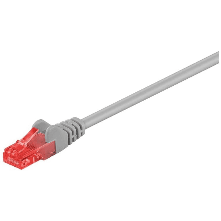 Patchcord U/UTP 6 Goobay RJ45 / RJ45 5 m sivá
